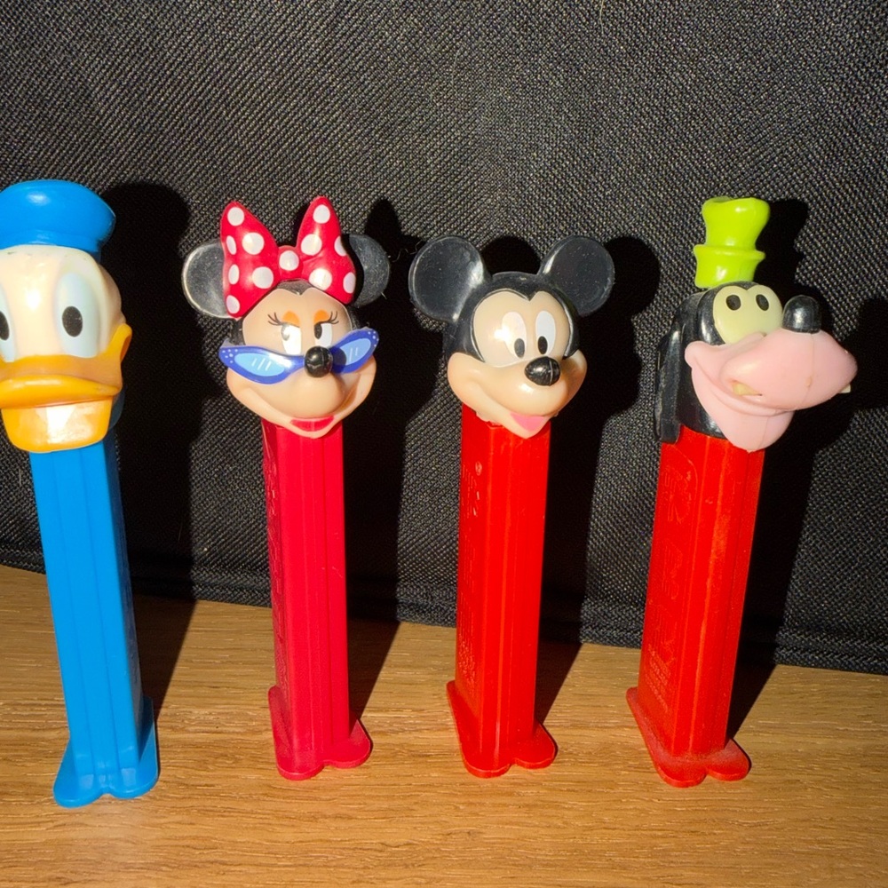 Disney Character Pez Dispensers -mini, Mickey, Donald Duck, goofy vintage